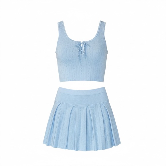 Hippie Rose Dresses & Skirts - Hippie Rose Light Blue Skirt Set